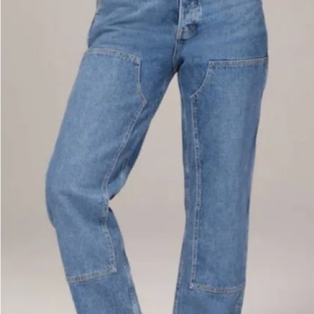 Abercrombie the dad high rise curve love double knee